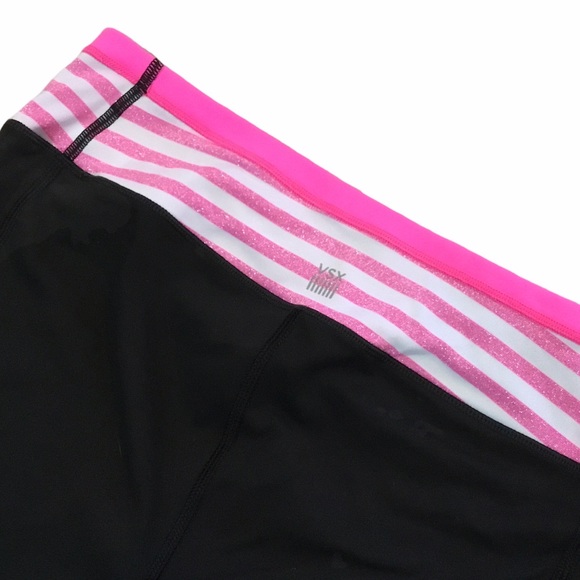 Victoria’s Secret Sport Capri Leggings Black/Pink - Picture 4 of 6